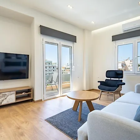 Apartment Attiki Sqr, Metro Station, 2 Bedrooms Flat By Mps Athens